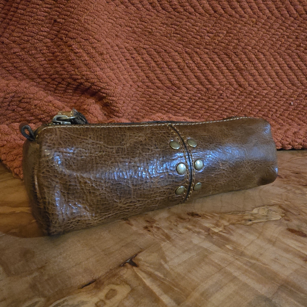 Patricia Nash Brown Leather Wristlet
